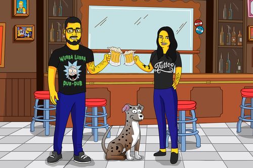 Customer photo review of RETRATO EM ARQUIVO DIGITAL FAMILIA AMARELA