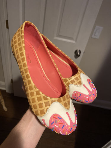 Customer photo review of Pink Syrup Ice Cream Flats