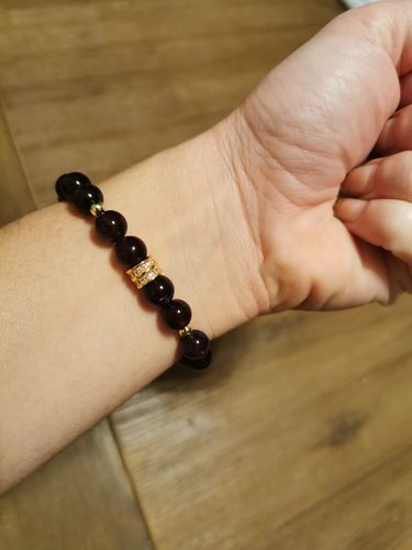 Customer photo review of BRACELET AMÉTHYSTE "No Stress"