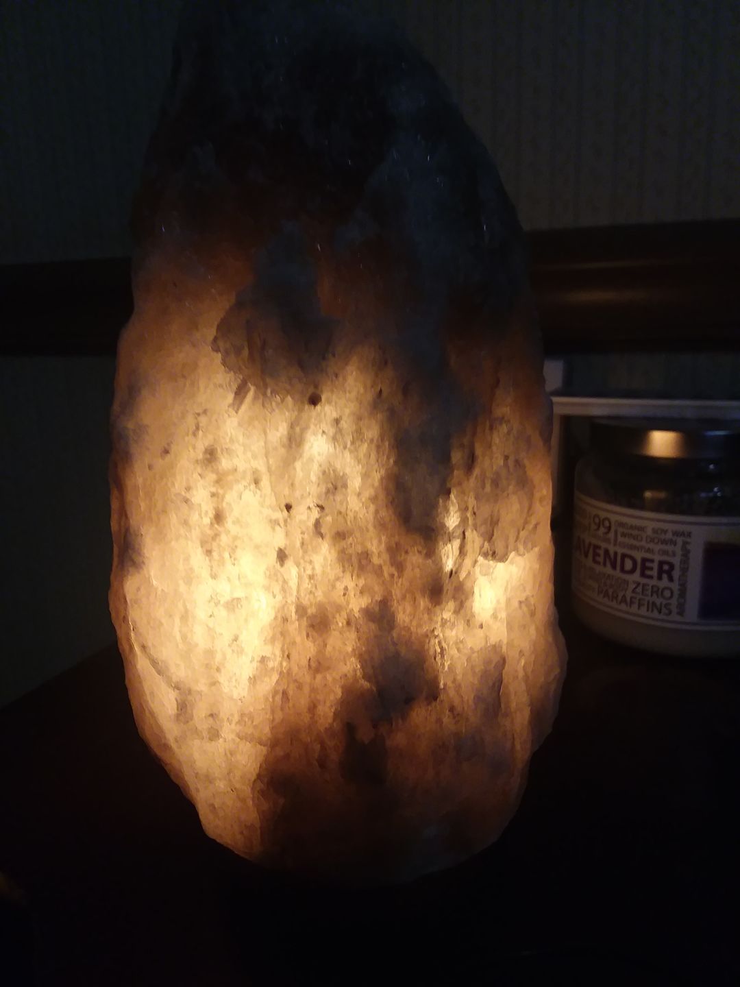 Customer photo review of Rare Gray Himalayan Salt Lamp