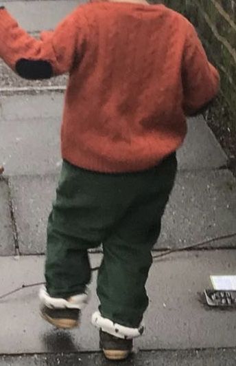 Customer photo review of Vintage Green Woodland Adventure Jeans