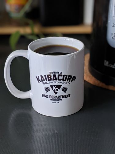Customer photo review of Kaiba Corp R&D Dept. - Ceramic Coffee Mug