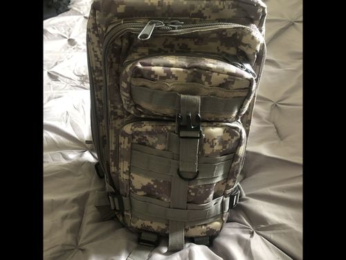 Customer photo review of Outdoor Tactical Camouflage Backpack