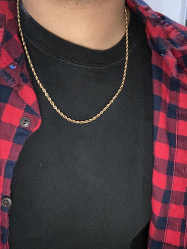 Customer photo review of Rope (Gold) 3mm