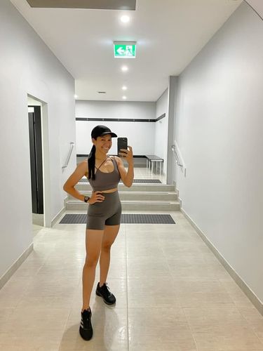 Customer photo review of Serenity Scrunch Shorts