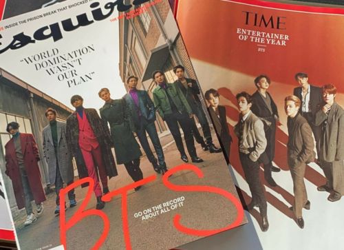 Customer photo review of Official TIME Magazine Entertainer of the Year - Inside Cover:  BTS