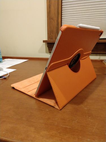 Customer photo review of Premium Leather iPad Case