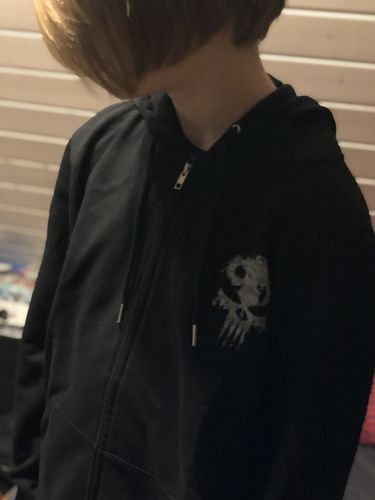 Customer photo review of NATURE SKULL Unisex Bio Hoody (PREMIUM) Siebdruck
