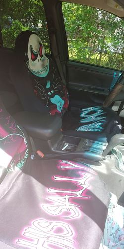 Customer photo review of Her Jack and His Sally Car Seat Covers The Best Valentine's Day Gifts