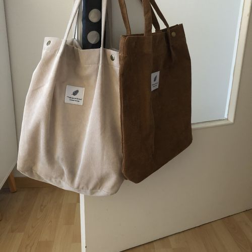 Customer photo review of Cord Tote Bag