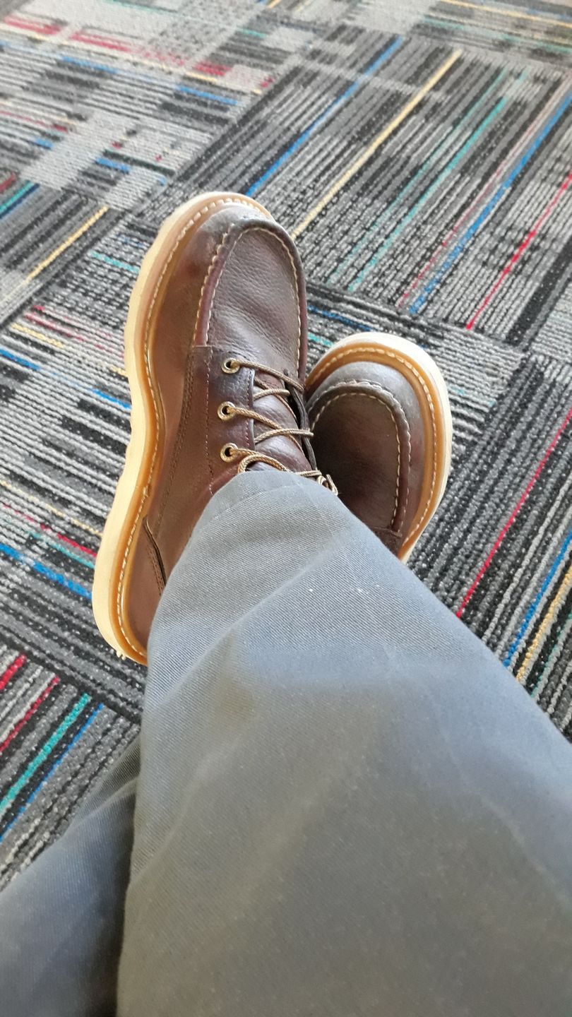 Customer photo review of Irish Setter by Red Wing Men's Ashby Soft Toe 6-inch Lace-Up Boots 83605