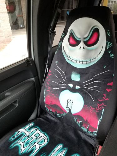 Customer photo review of Her Jack and His Sally Car Seat Covers The Best Valentine's Day Gifts