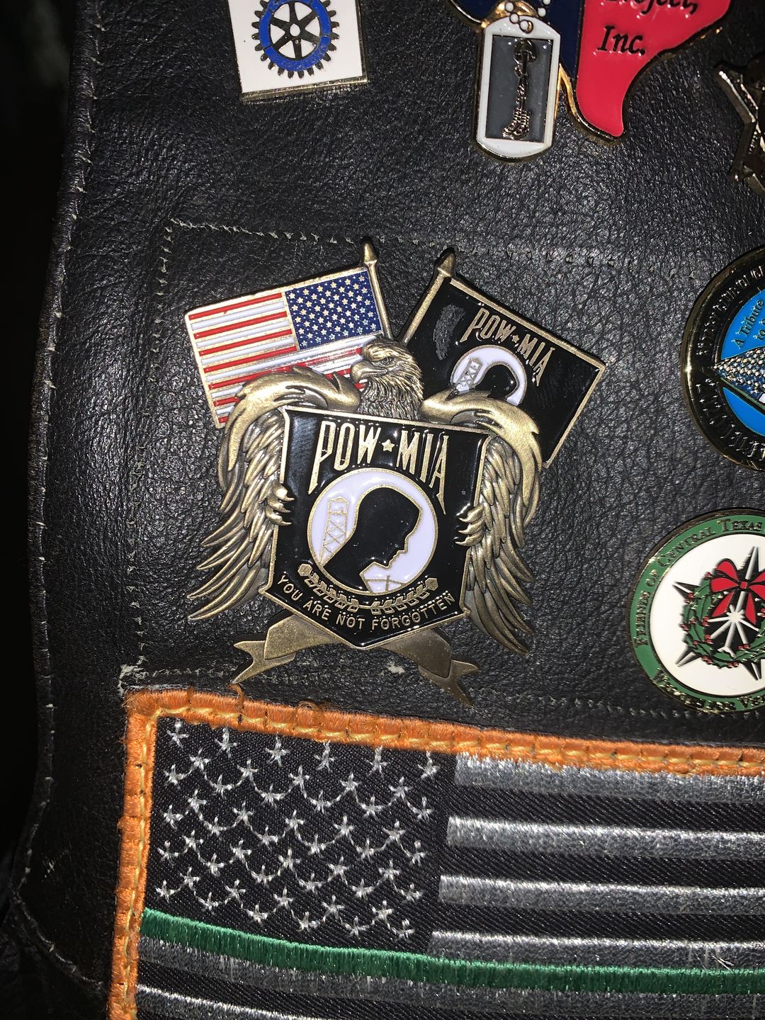 Customer photo review of POW*MIA Memorial Pin