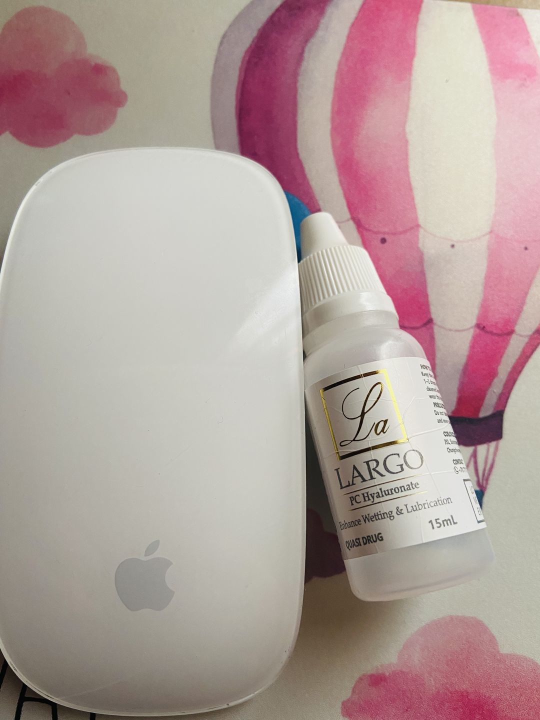 Customer photo review of Largo Contact Lens Solution 15ml