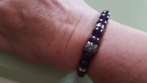 Customer photo review of BRACELET AMÉTHYSTE "No Stress"