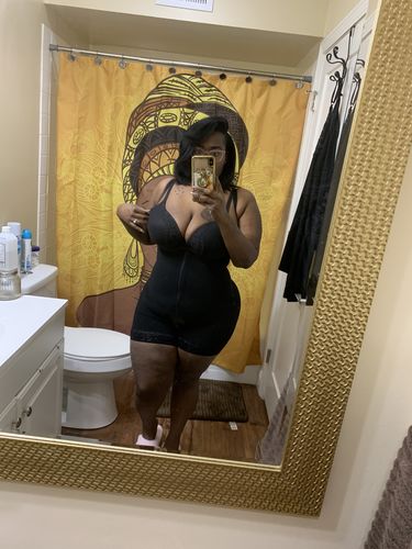 Customer photo review of Booty Boosting Full Body Shaper