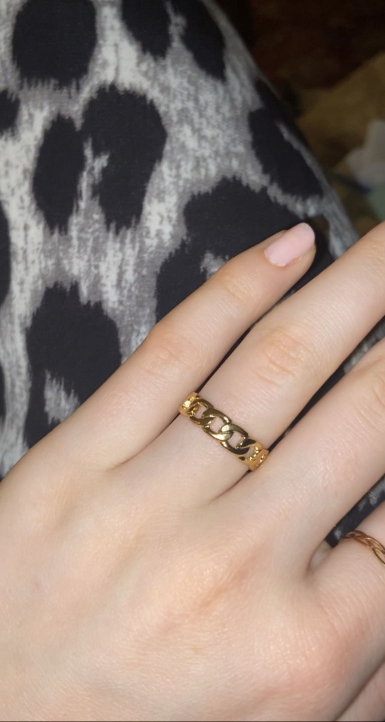 Customer photo review of Hi-Life Lock Ring 14K Vergoldet