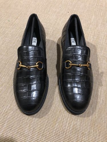 Customer photo review of Loafer Slipper Horsebit Buckle - Black Croco Leather (Crepe Sole)