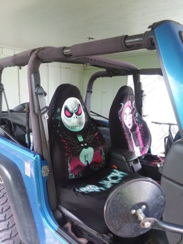 Customer photo review of Her Jack and His Sally Car Seat Covers The Best Valentine's Day Gifts
