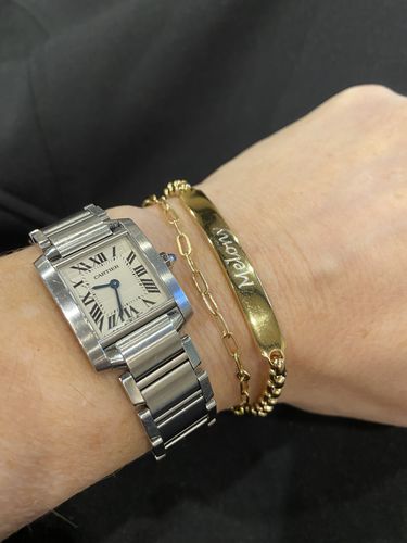 Customer photo review of 4mm Round Box Engravable Steel ID Bracelet