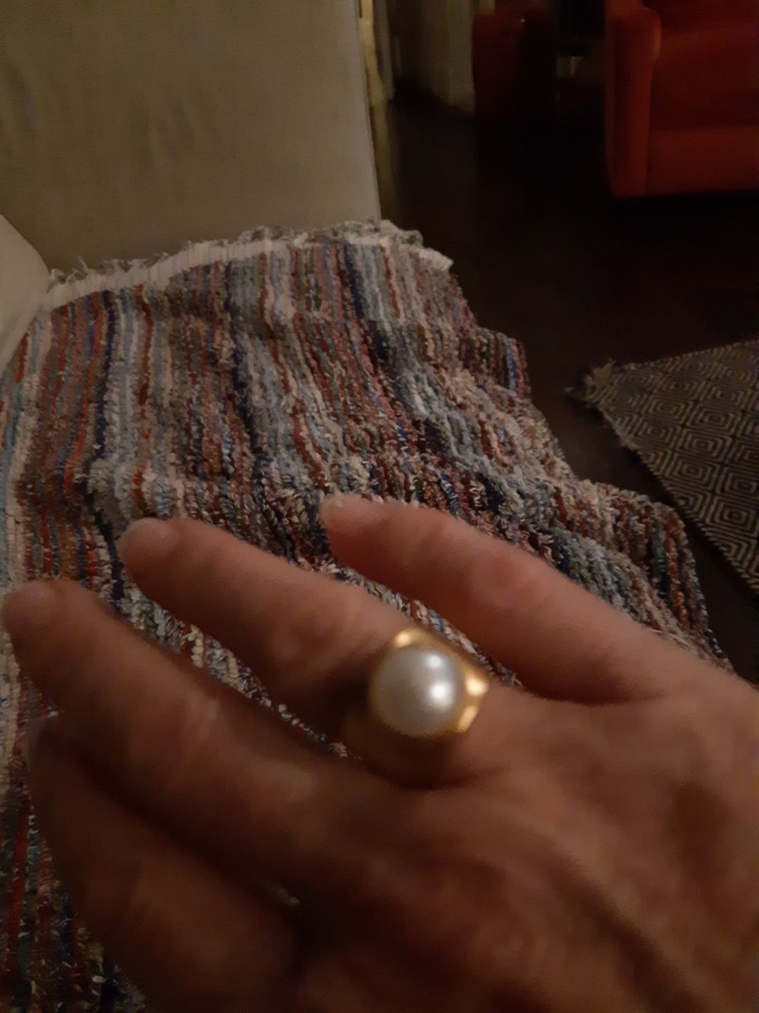 Customer photo review of PEARL DOME RING - GOLD