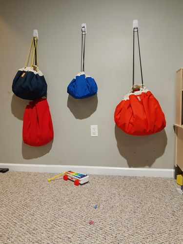 Customer photo review of Super Toy Storage Bag - Rocket Red