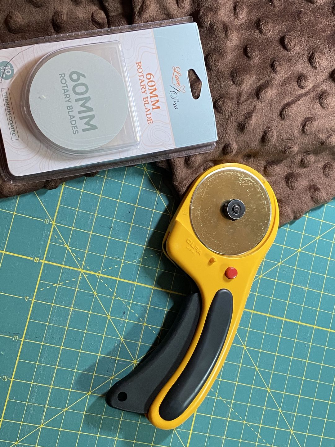 Customer photo review of Titanium Coated Rotary Cutter Blades