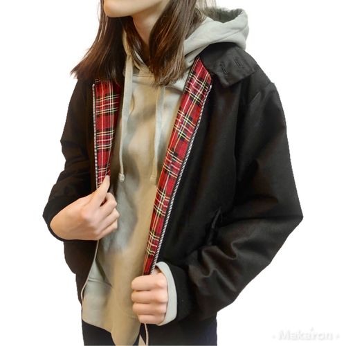 Customer photo review of Kids Classic Harrington Jacket - Black