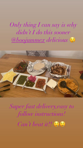 Customer photo review of Boojum Mexican Fajita Meal Kit For 4 People