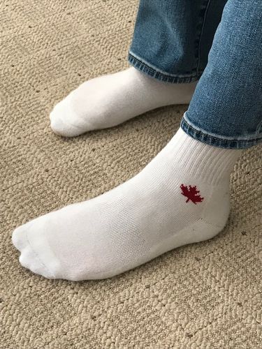 Customer photo review of J.B. Field's Canadian "Maple Leaf" Bamboo Crew