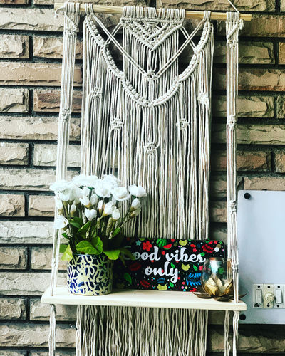 Customer photo review of Macrame Shelf