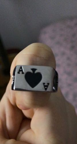 Customer photo review of ACE OF SPADES RING