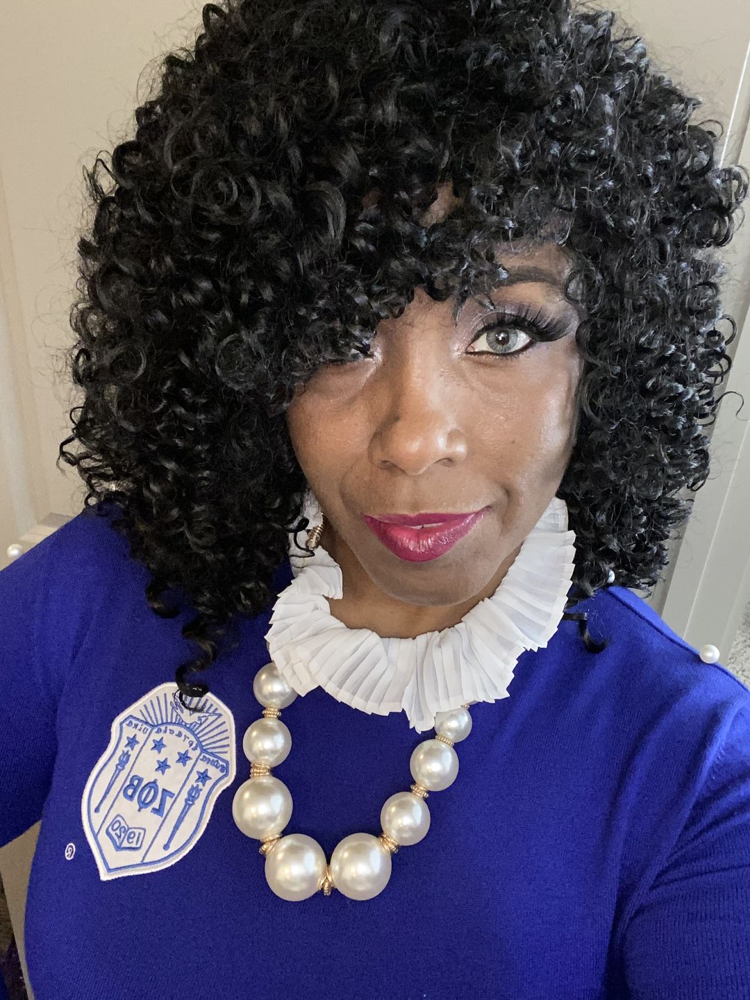 Customer photo review of Pearlfect Sweater - White Shield