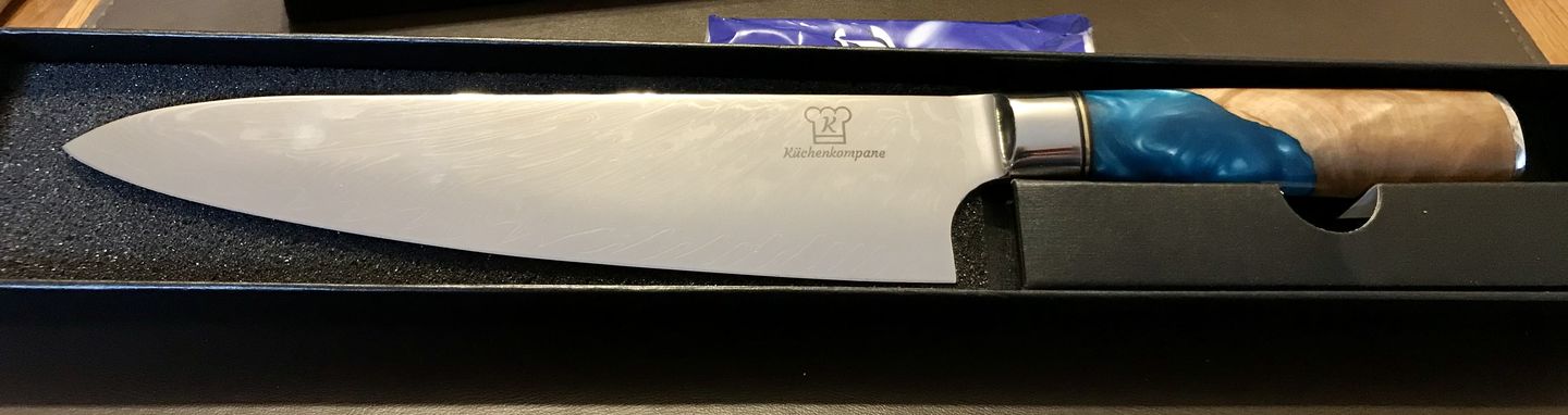 Customer photo review of Damast Chef Messer