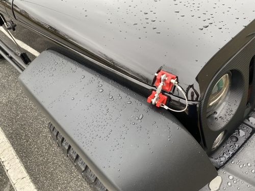 Customer photo review of Locking Hood Catch Kit for 07-18 Jeep Wrangler JK/ JKU