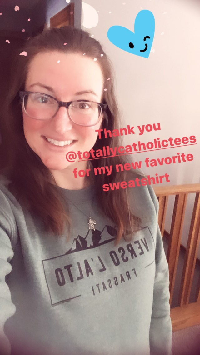 Customer photo review of Verso L'Alto - Premium Crew Sweatshirt