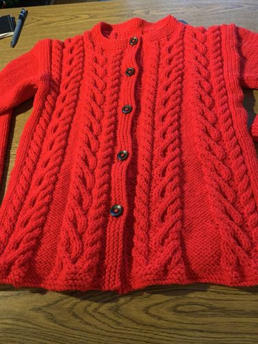 Customer photo review of Child Mystery Knitting Box