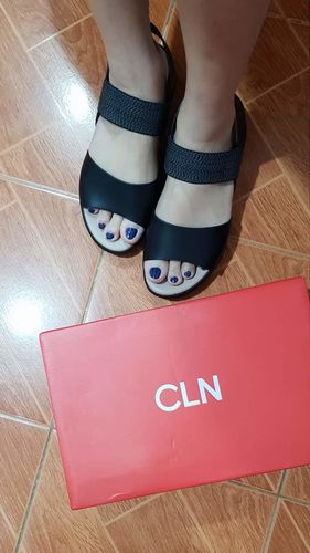 Customer photo review of Quirky Wedge Sandals