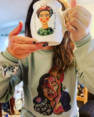 Customer photo review of Embrace All That Is You! -- Sweatshirt