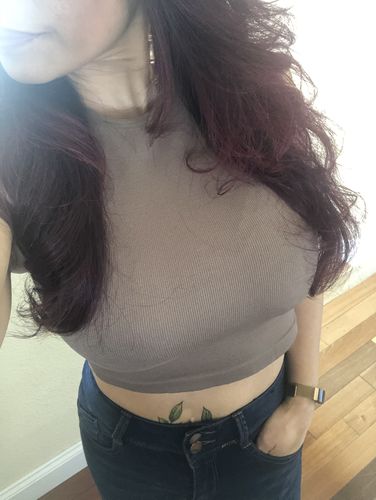 Customer photo review of Now And Later Top Mocha