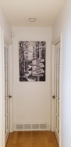 Customer photo review of Forest Path V1 Personalized Names Premium Canvas
