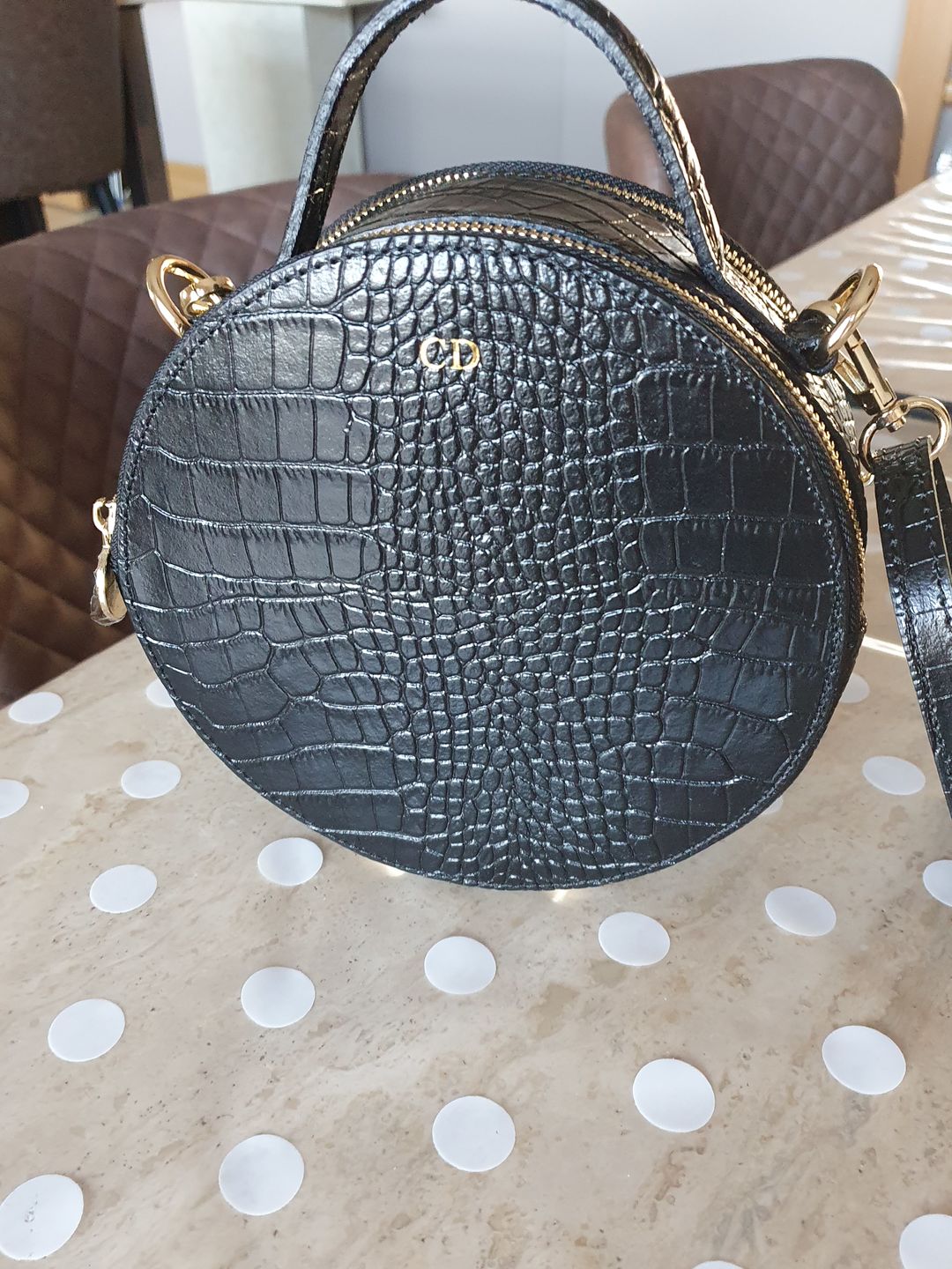 Customer photo review of The Rosie Circle Croc Bag - NEW!
