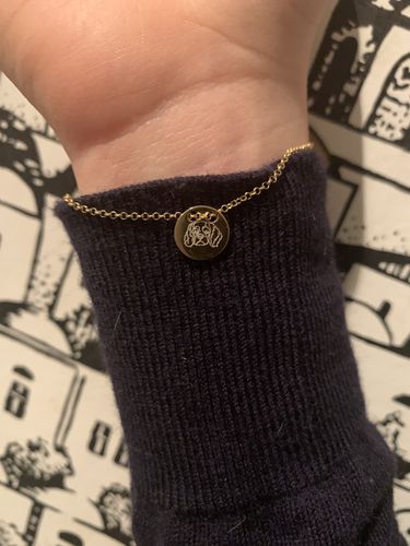 Customer photo review of Gold Dipped Lineart Love Armkette