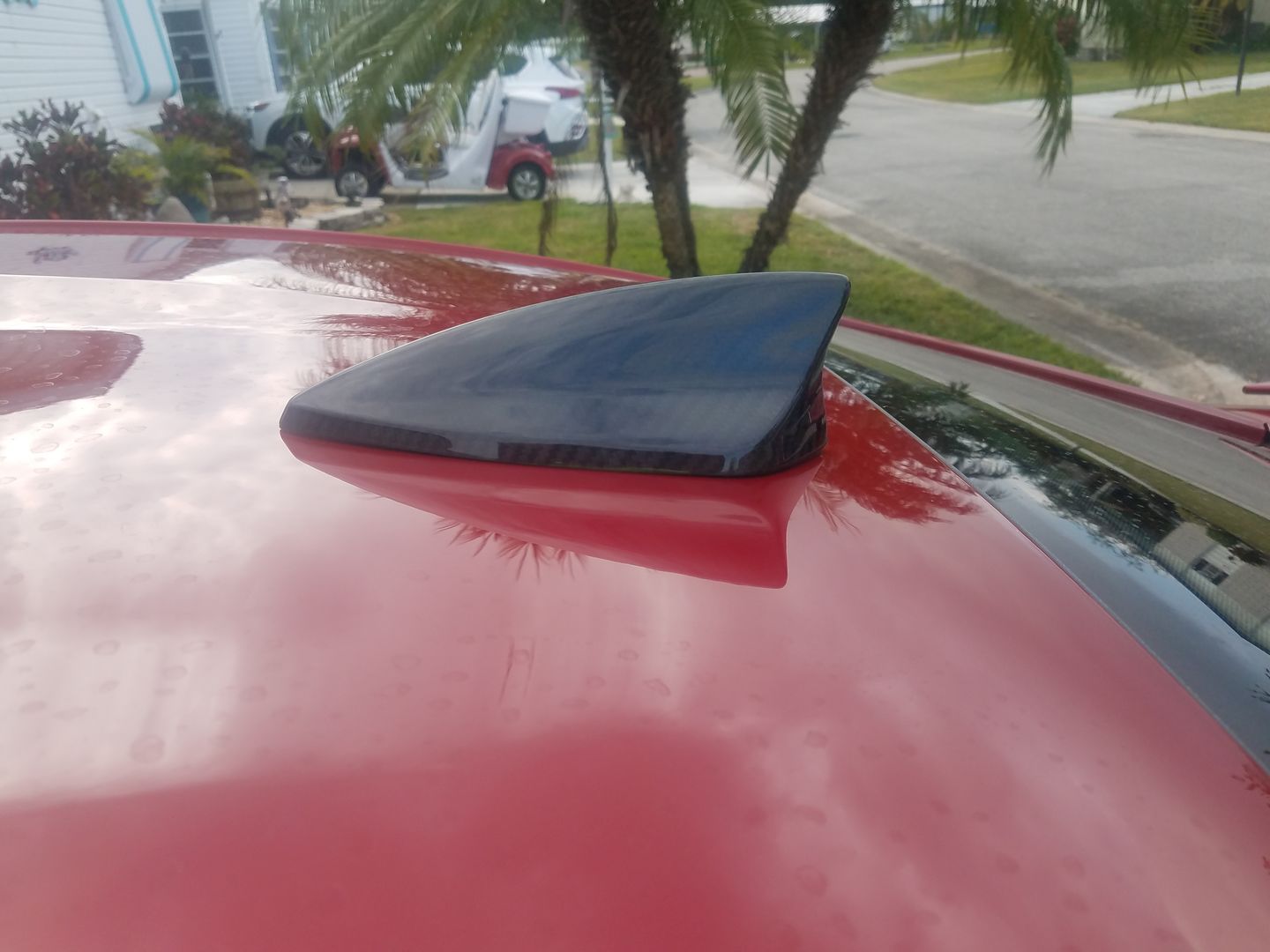 Customer photo review of Carbon Fiber Shark Fin Antenna Cover For Chevy Camaro 2016-2020
