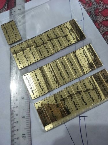 Customer photo review of Acrylic Label : Saiz 1.2 x 4.0 cm