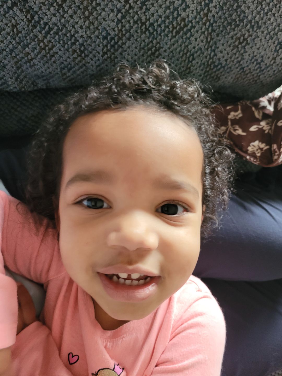 Customer photo review of Curly Hair Moisturizer for Strengthening Hair with Organic Avocado Oil and Organic Castor Oil with Vanilla Berry Fragrance