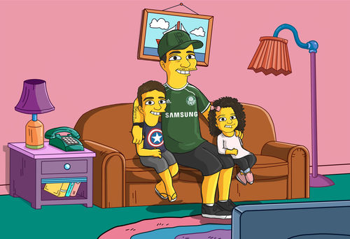 Customer photo review of RETRATO EM ARQUIVO DIGITAL FAMILIA AMARELA