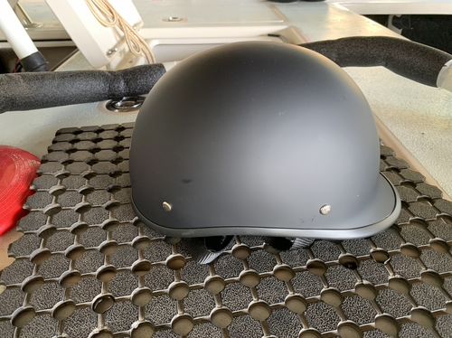 Customer photo review of Low Profile Reversible DOT Polo Helmet / Matte Black