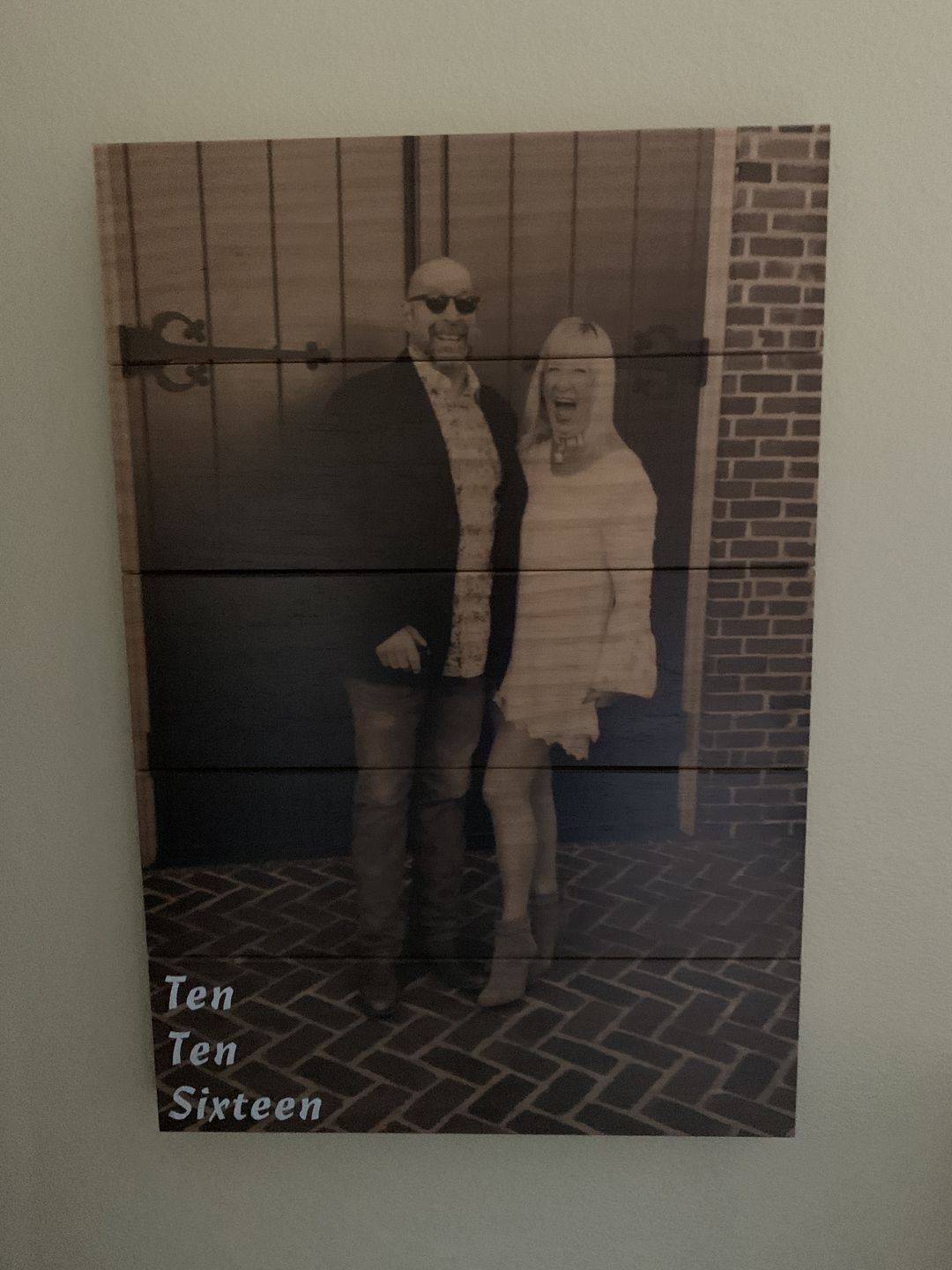Customer photo review of 3.5 x 5 Wooden Ornament