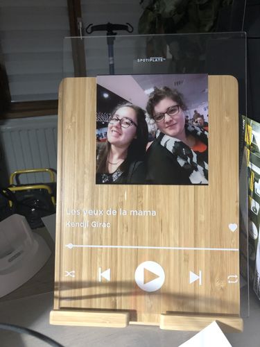 Customer photo review of Plaque personnalisée